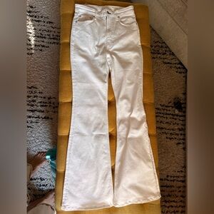 Rag and Bone High Waisted white jeans